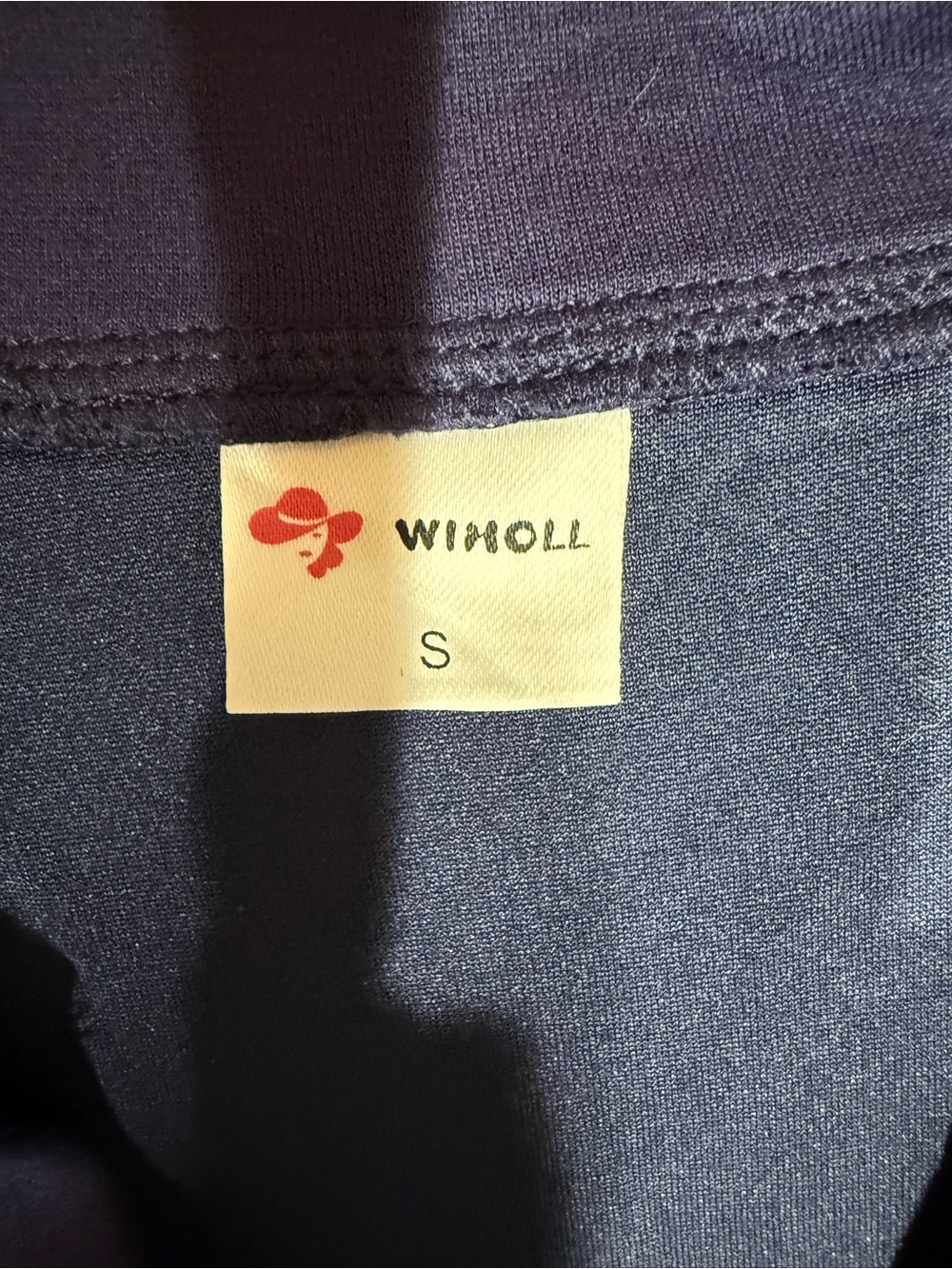 NWOT Classic Navy Long-Sleeve Polo V-Neck Dress - Picture 3 of 7